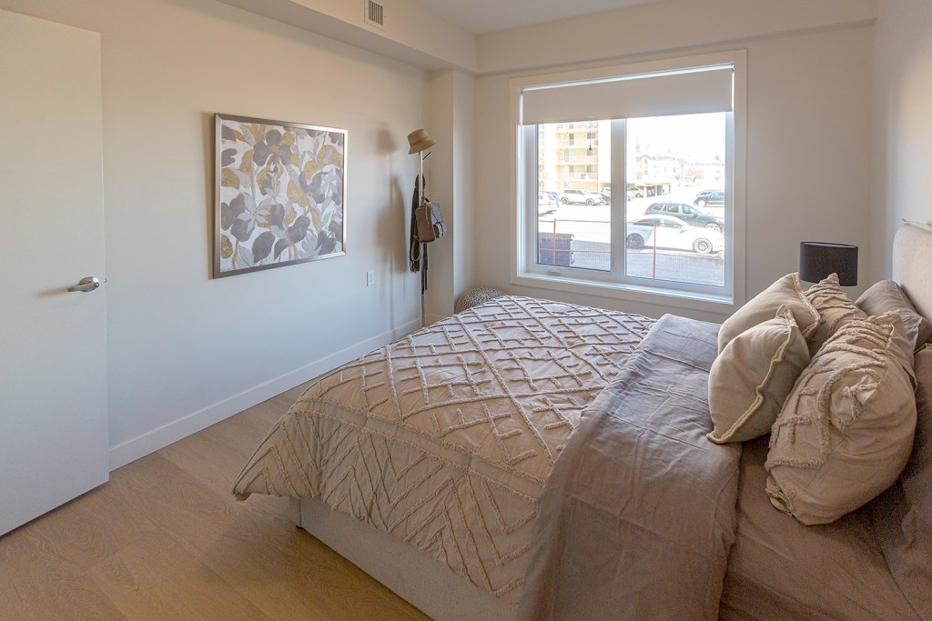 The master bedroom within a show suite at Trico LivingWell on Friday, May 6, 2022. ARYN TOOMBS / FOR LIVEWIRE CALGARY